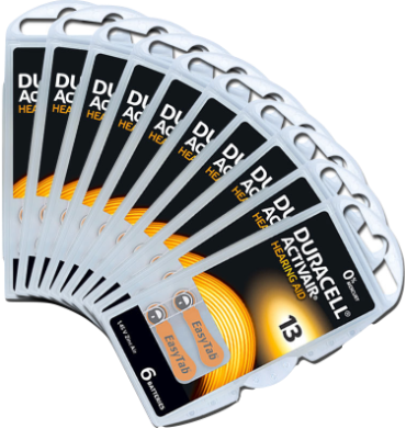 Duracell Size 13 Hearing Aid Batteries (60 Number)