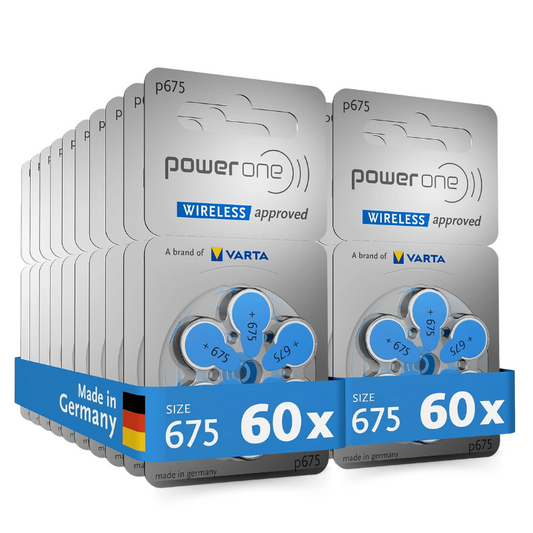 PowerOne 675 Hearing Aid Batteries (120 Numbers)