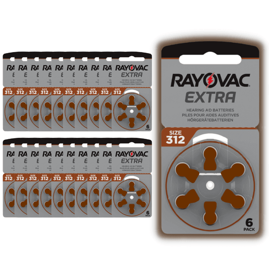 Rayovac Size 312 Hearing Aid Batteries(120 Number)