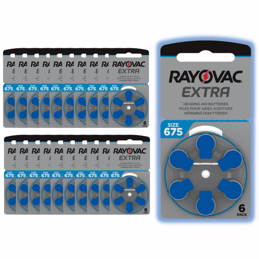Rayovac Size 675 Hearing Aid Batteries(120 Number)