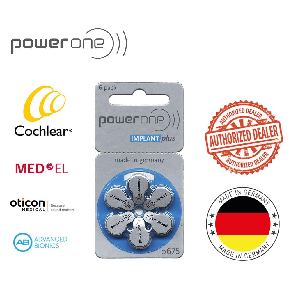 PowerOne 675 Implant Plus Batterien (60 Nummern)