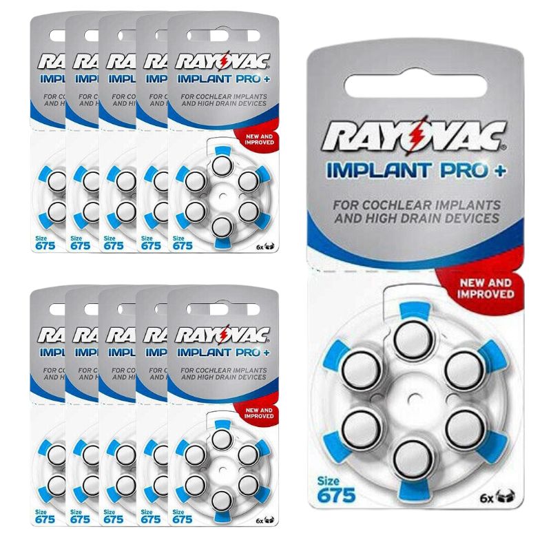 Rayovac Größe 675 Cochlea-Implantat-Batterien (120 Stück) 